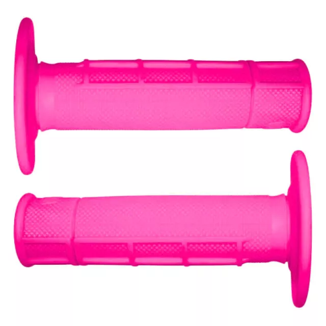 Pro Taper  Mx Dirt Bike RC Soft Half Waffle Womens Neon Pink Motocross Grips