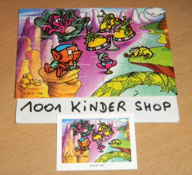 Kinder K00 N°108 Puzzle + Bpz