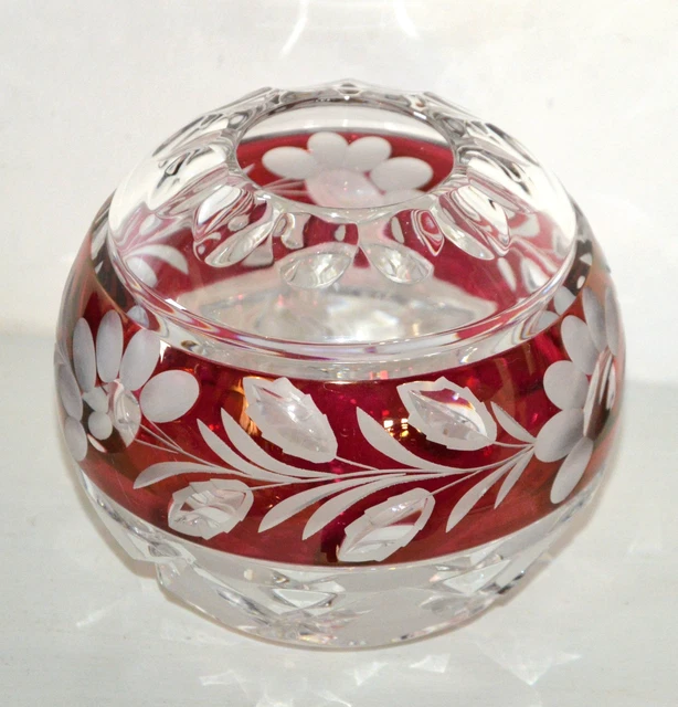 Vase Red Ball Crystal Of Saint Louis modèle11 - Australia