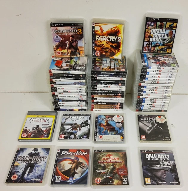 Lot De 10 Jeux PS3 – Battlefield, Far Cry, Assassin's Creed, Watchdogs, Etc.