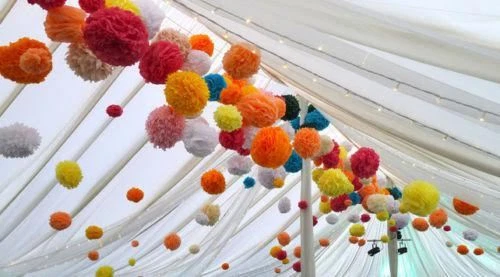 5 10 Stck. Stoff Papier Bommel Bommel Flauschig Blume Ball Party Dekoration Hochzeit