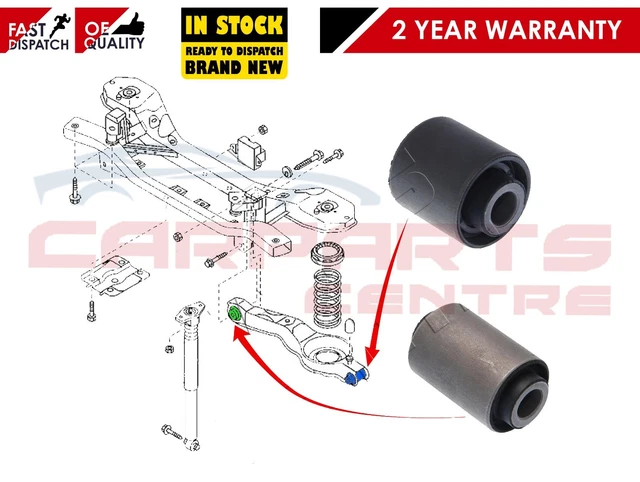 thumbnail image 2 of Ford Focus MK1 MK2 Rear Axle Lower Suspension Arm Inner Outer Bush Set – OE Quality 2 of 4
