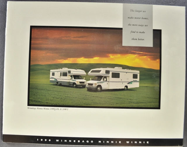 1996 Rv 1996 WINNEBAGO MINNIE Winnie Motorhome Catalog Camper RV Excellent ...
