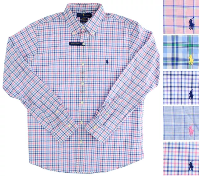 Ralph Lauren Oxford Shirt Men's Classic Fit Performance RL Untucked Fit MSRP $89