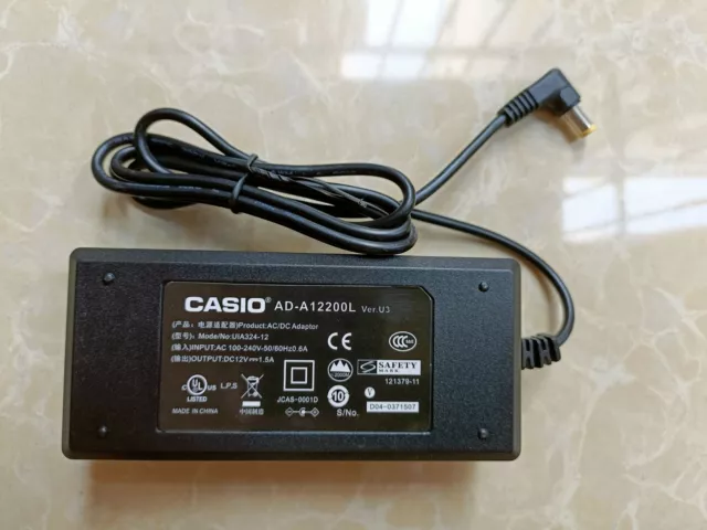 AC Adapter Power Supply Charger for Casio WK-6600/6500/7500/7600 Keyboard