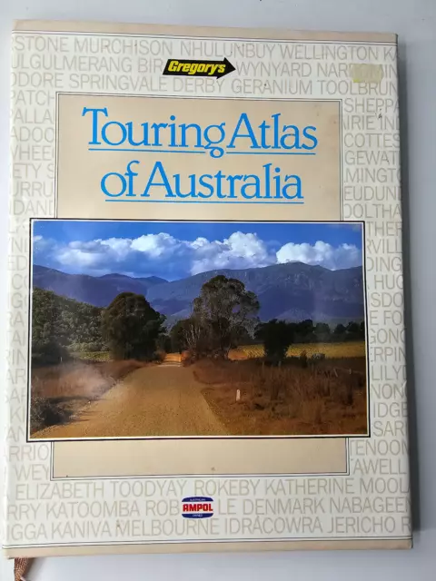 TOURING ATLAS OF AUSTRALIA by Gregory's and Ampol - Vintage 1983 Maps History