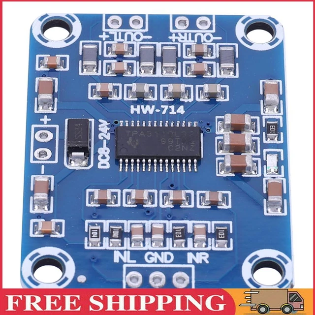 TPA3110 Scheda amplificatore di potenza audio micro DC12-24V modulo amplificatore audio 15 W*2