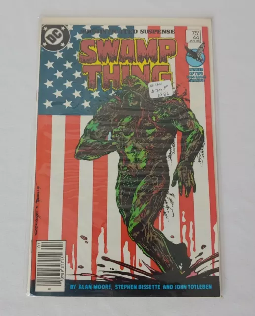 DC Comics Saga of the Swamp Thing Issue #44 1986 Alan Moore Newsstand Variant