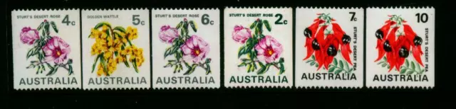 Australia MNH MUH - 1970-1975 Australian Native Flowers (Coil Issue) (Set)