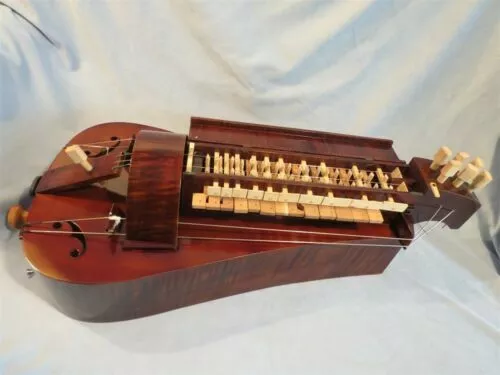 Hand Made 6 strings 24 keys Hurdy Gurdy,Maple wood #2 5
