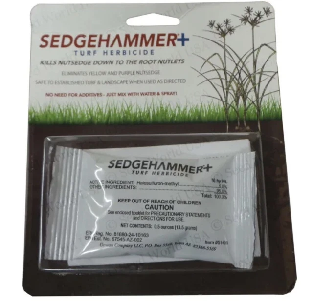 SEDGEHAMMER + PLUS TURF Lawn HERBICIDE Nutsedge & Weeds 10.00 PicClick