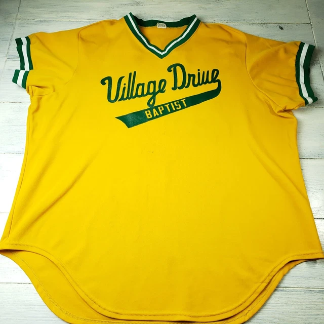 VINTAGE WILSON BASEBALL Jersey 80s Baptist Church Softball League