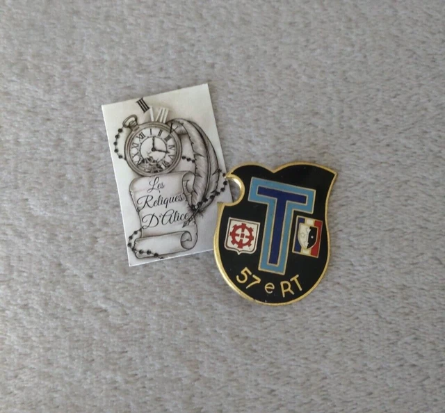 Armée De Terre - Pucelle Insigne 18e Régiment De Transmissions 18 RT Drago Paris Dos Guilloche H638 2040635564