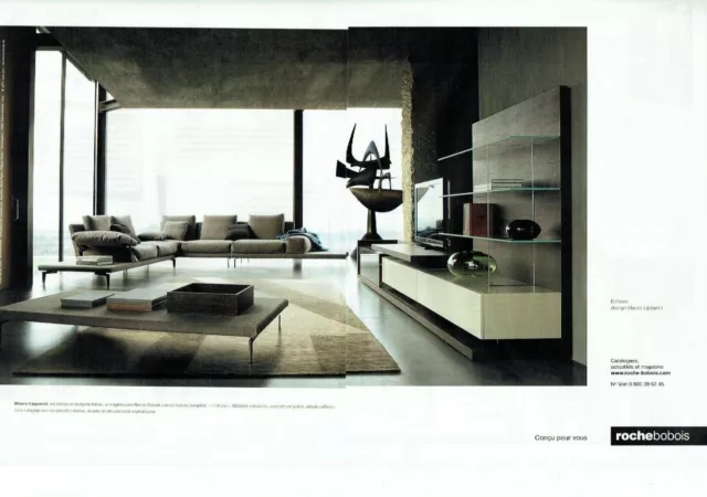 publicité Advertising 0421 2011  Roche Bobois meubles salon Mauro Lipparini 2 pa