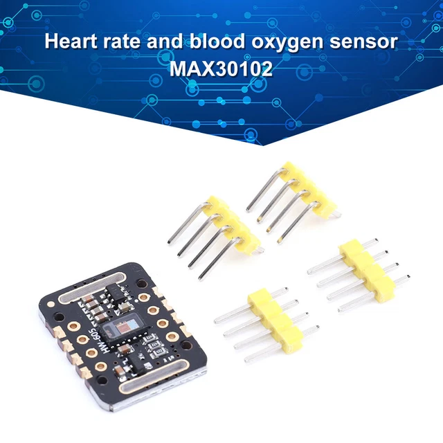 MAX30102 I2C BLOOD Oxygen Sensor Heart Rate Sensor Module 1.8V-5V Puls ...