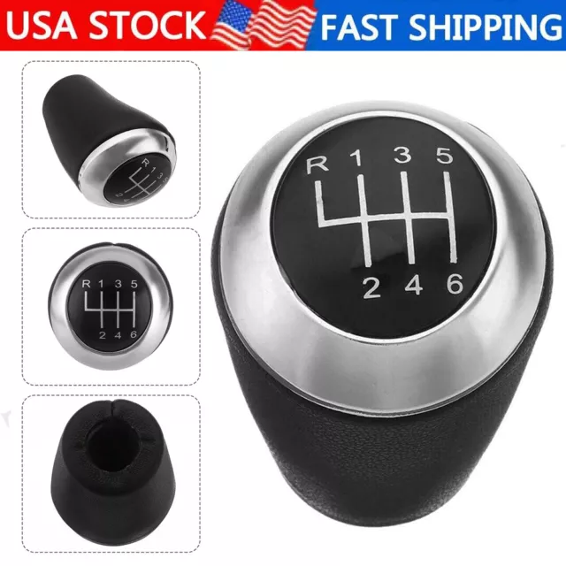 Chrome Manual 6 Speed Gear Shift Stick Knob For Mazda 3 5 6 CX-7 MX-5 2003-2017