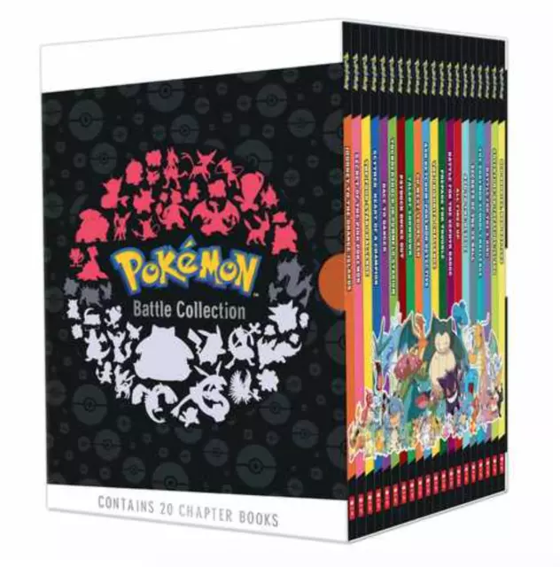 NEW Pokemon Battle Collection 20 Books Chapter Library Slipcase Kids Gift Set!