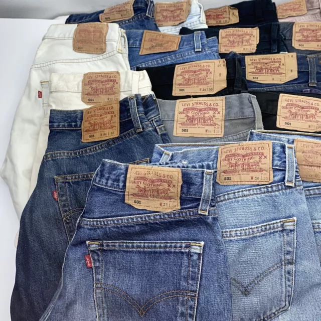 Wholesale Lot of 20 pairs of Vintage 501 Levi's Jeans Sizes 31-36in 3