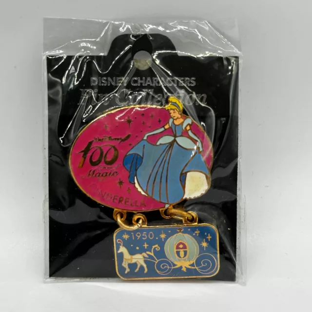 Disney JAPAN Pin Walt 100th Year Of Magic LE Cinderella 1950 Pumpkin Carriage