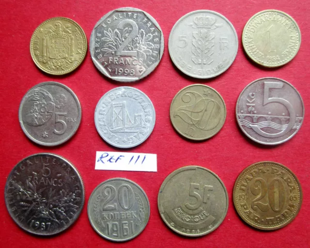 12  World Coins  Very Collectable Bulk Lot  All Different Good World Coins