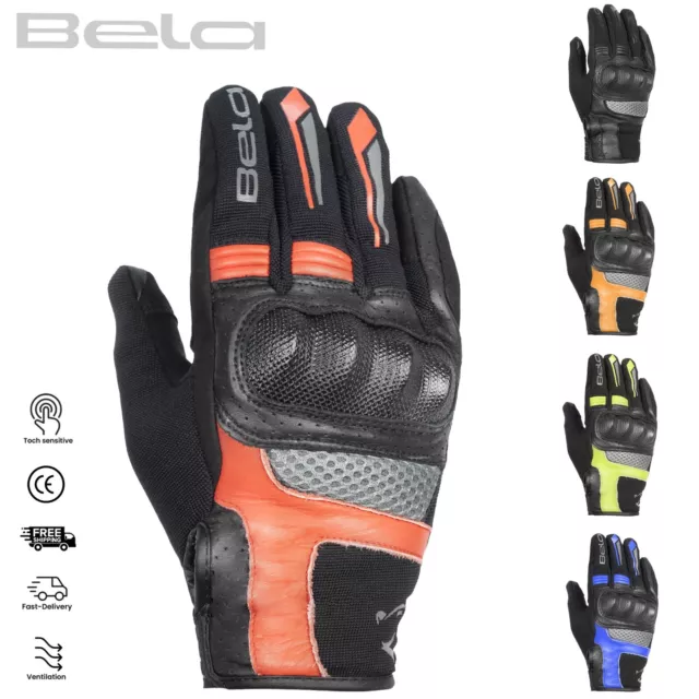 Guantes De Moto, Hombre Montar En Moto turismo Carreras Guantes Blindados Textil