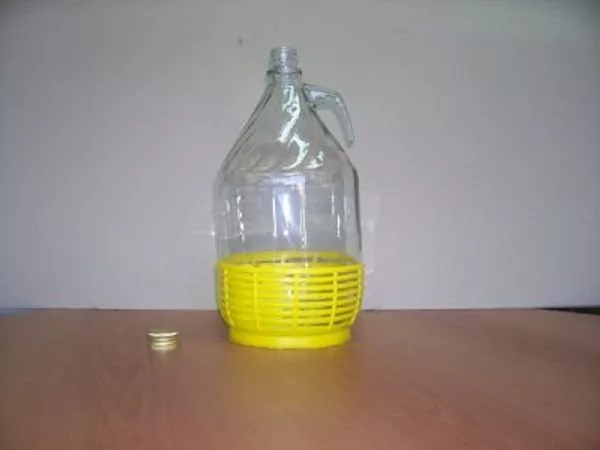 Damigiana dama fiasco bottiglie bottiglia di vetro da 5 litri 6pz C/tappo a vite