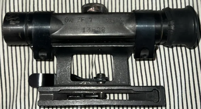WW2 Original German dow ZF4 Sniper Scope with post-war “359” mount (Please Read)
