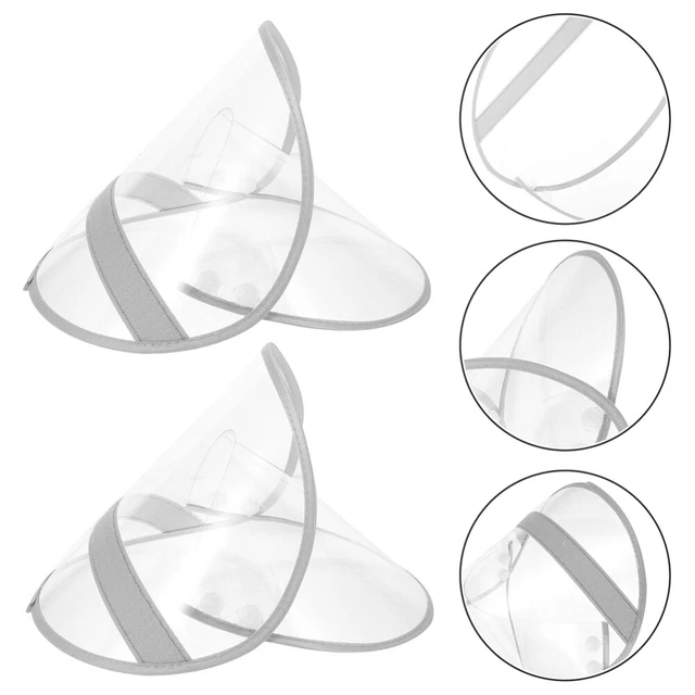 2Pcs Replaceable Hat Brim Rain Poncho Cap Brim Raincoat Face Protector Raincoat