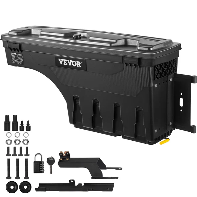 VEVOR TRUCK BED Storage Box Waterproof Lockable Pivot for Ford F150