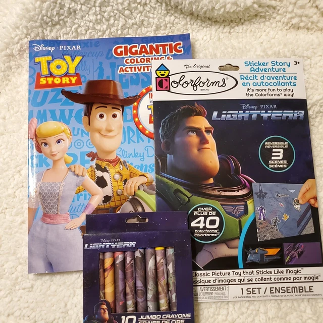 TOY STORY BUZZ Lightyear Activity Lot Coloring Book, Colorforms