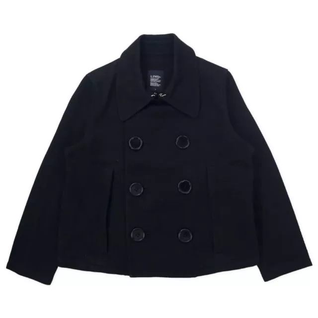 Yohji Yamamoto LIMI FEU　Double breasted Short Coat black cotton size S Japan