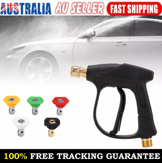 High Pressure Washer Spray Gun With 5 Wand Lance Nozzles For Car Water Cleaner