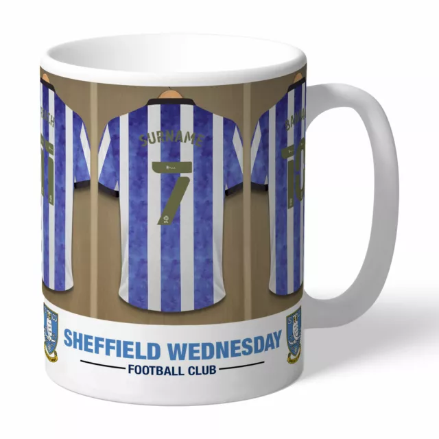 Sheffield Wednesday Mug - Personalised Dressing Room - Official Football Gift...