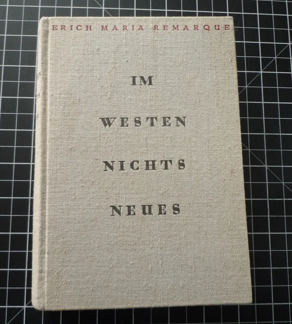 Im Westen Nichts Neues von 1929 Buch