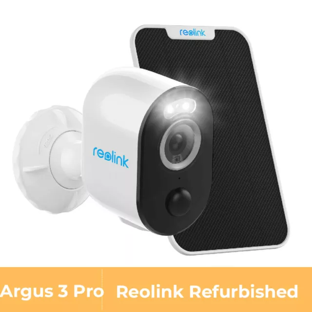 Reolink 2K Argus 3 Pro+ Solarpanel IP Kamera Outdoor Farbnachtsicht 2-Wege-Audio