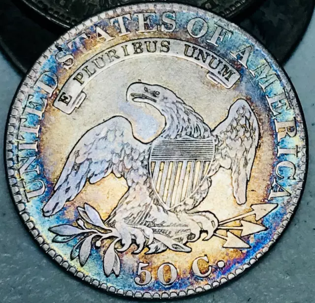 1822 Capped Bust Half Dollar 50C High Grade Detail 90% Silver US Coin CC21721