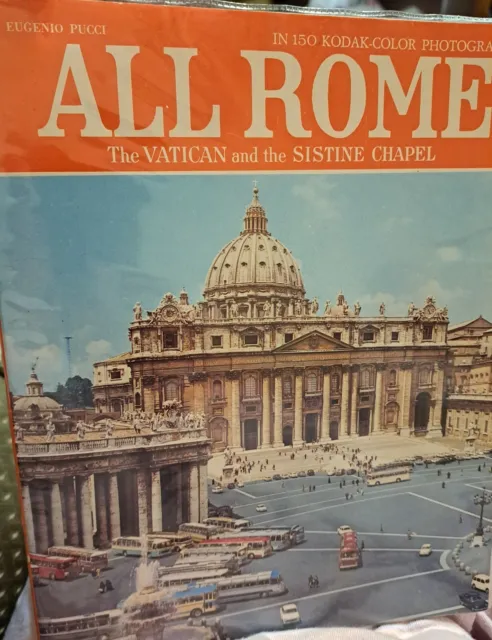 Vintage All Rome The Vatican and the Sistine Chapel Kodak Photo Book
