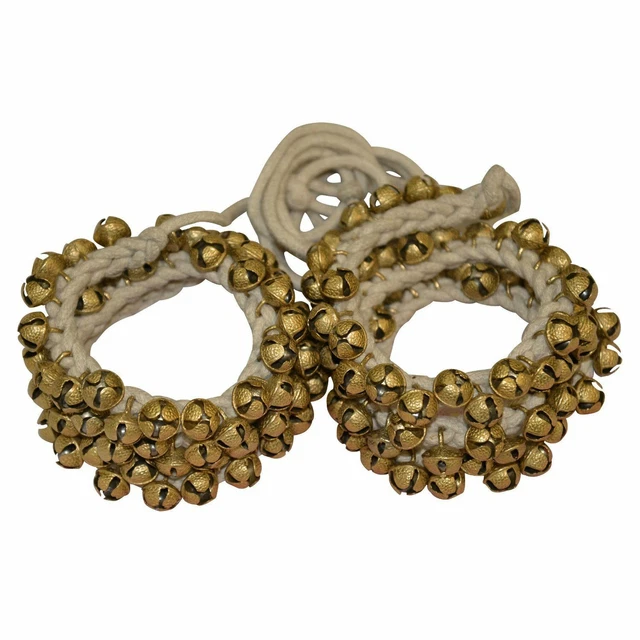 Fait Main Ghungroo / Bracelet de Cheville Cloches Avec Coton Corde - Ensemble De