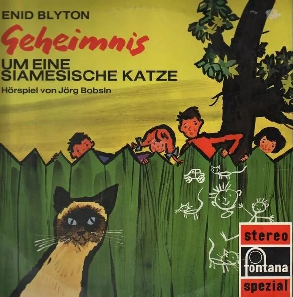 Enid Blyton Geheimnis um eine siamesische Katze Fontana Vinyl LP