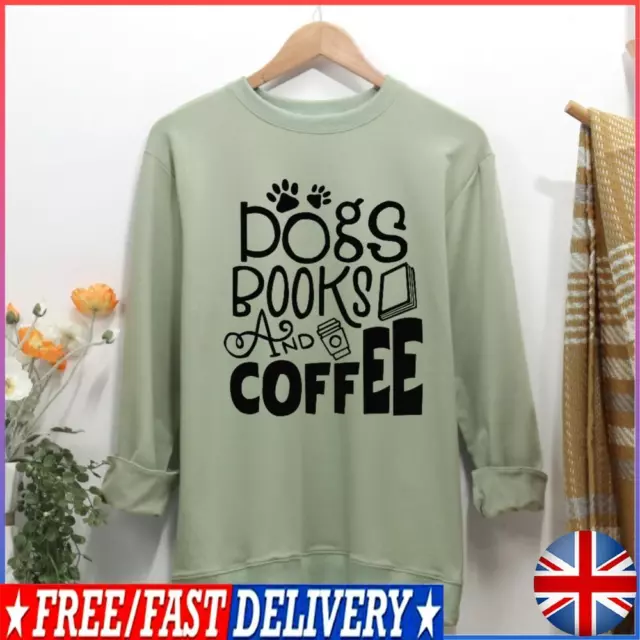 Dogs Books Coffee Women Casual Sweatshirt #F