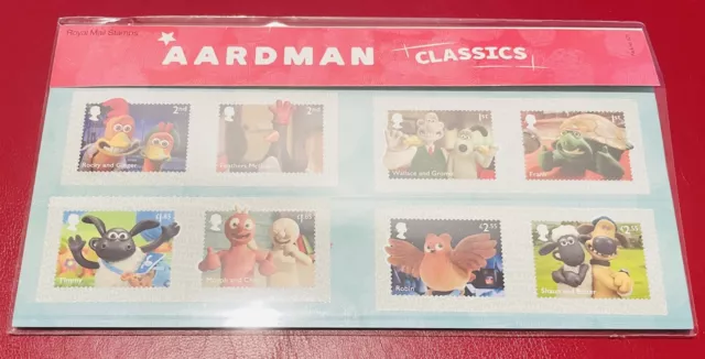 2022 Aardman Classics Wallace & Gromit Presentation Pack ROYAL MAIL + Minisheet