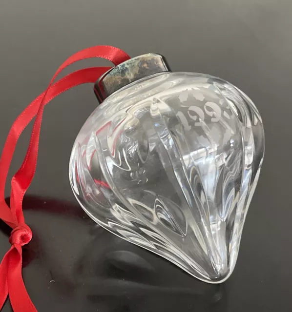 Waterford Crystal 1993 Edition Annual Ball Christmas Tree Ornament