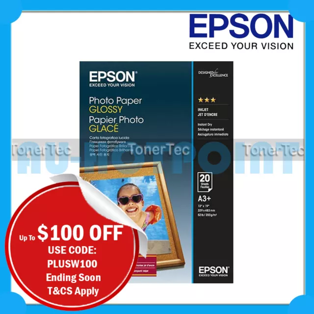 Epson Genuine S042535 A3+ Glossy Photo Paper (20x Sheets)