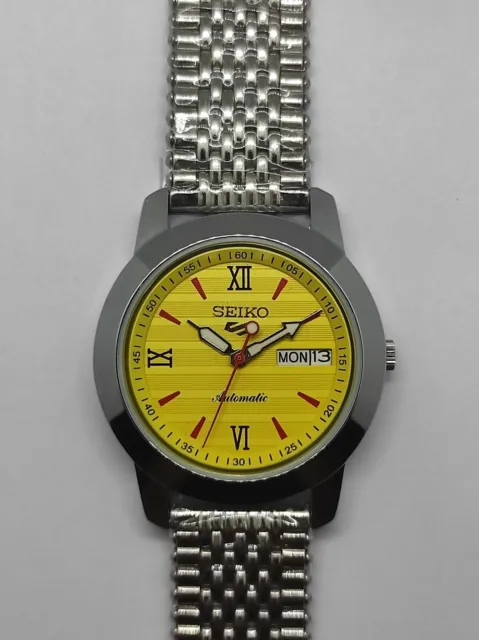Seiko 5 Automatic Caliber-6309 17 Jewel Yellow dial Beautiful wrist watch