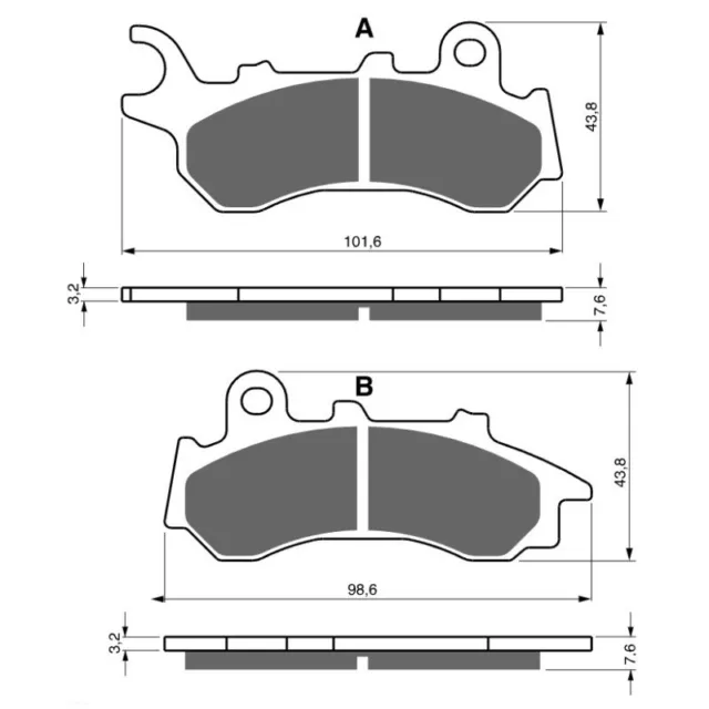 Plaquettes de frein avant Honda PCX 125  2018 - 2021