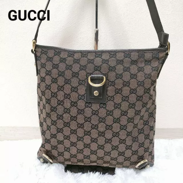 Gucci  Abby Gg Canvas Leather Shoulder