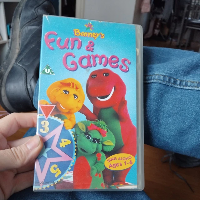 vintage-barney-s-fun-games-vhs-1997-polygram-video-children-s-classic