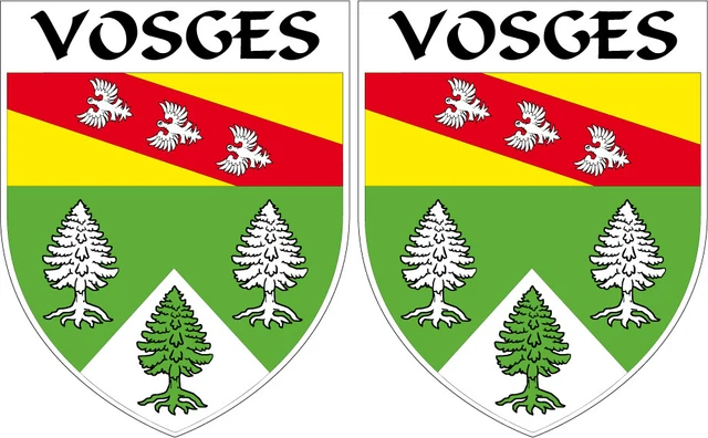 2 X STICKER ECUSSON - BOURGOGNE Autocollant 4x5 cm BLASON EUR 3,00