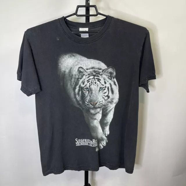 Vintage Siegfried & Roy Las Vegas Mirage Tiger Shirt Size Large Men’s