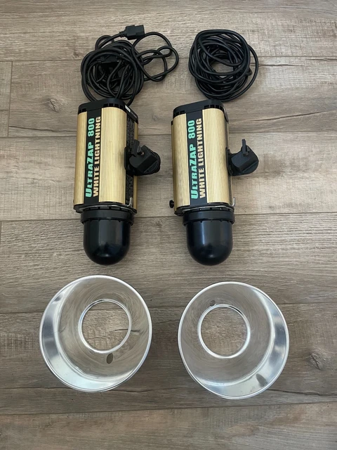Luces estroboscópicas de estudio Paul C. Buff White Lightning UltraZap 800 (Juego de dos)